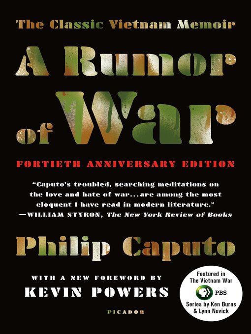 Title details for A Rumor of War by Philip Caputo - Available